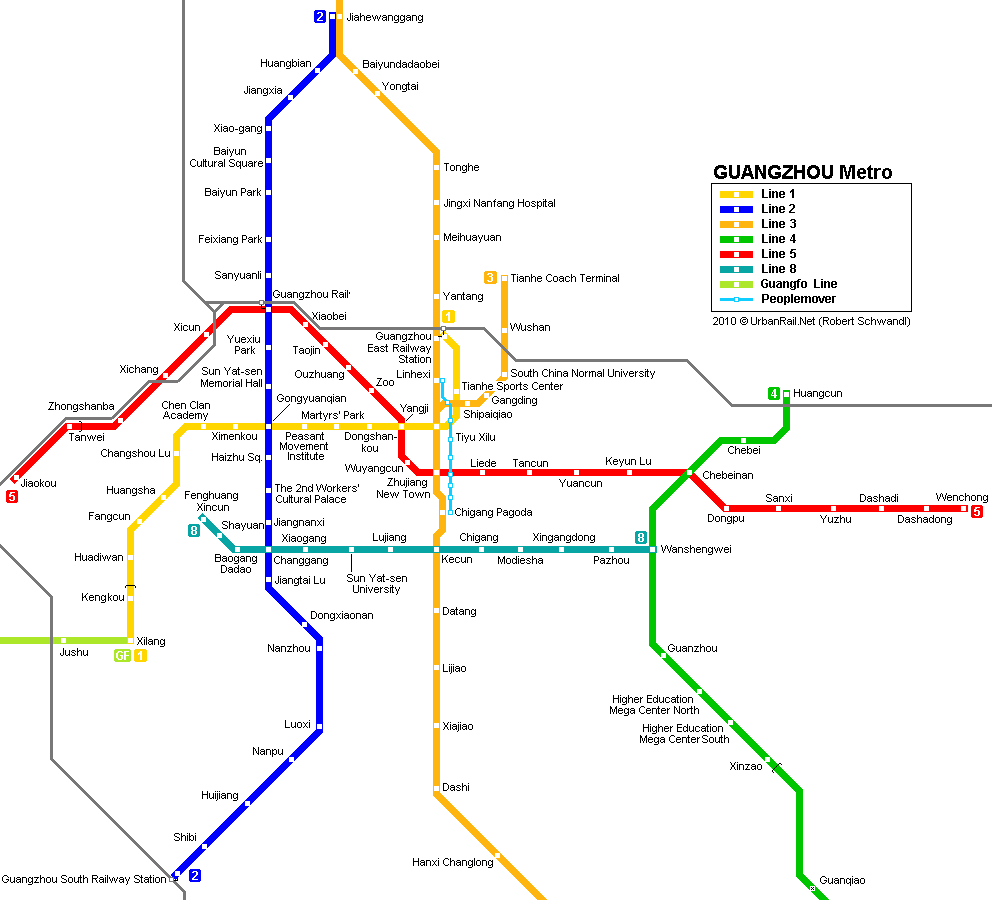 guangzhou subway map